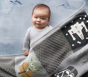 <i>Star Wars™</i> Patchwork Baby Blanket | Pottery Barn Kids