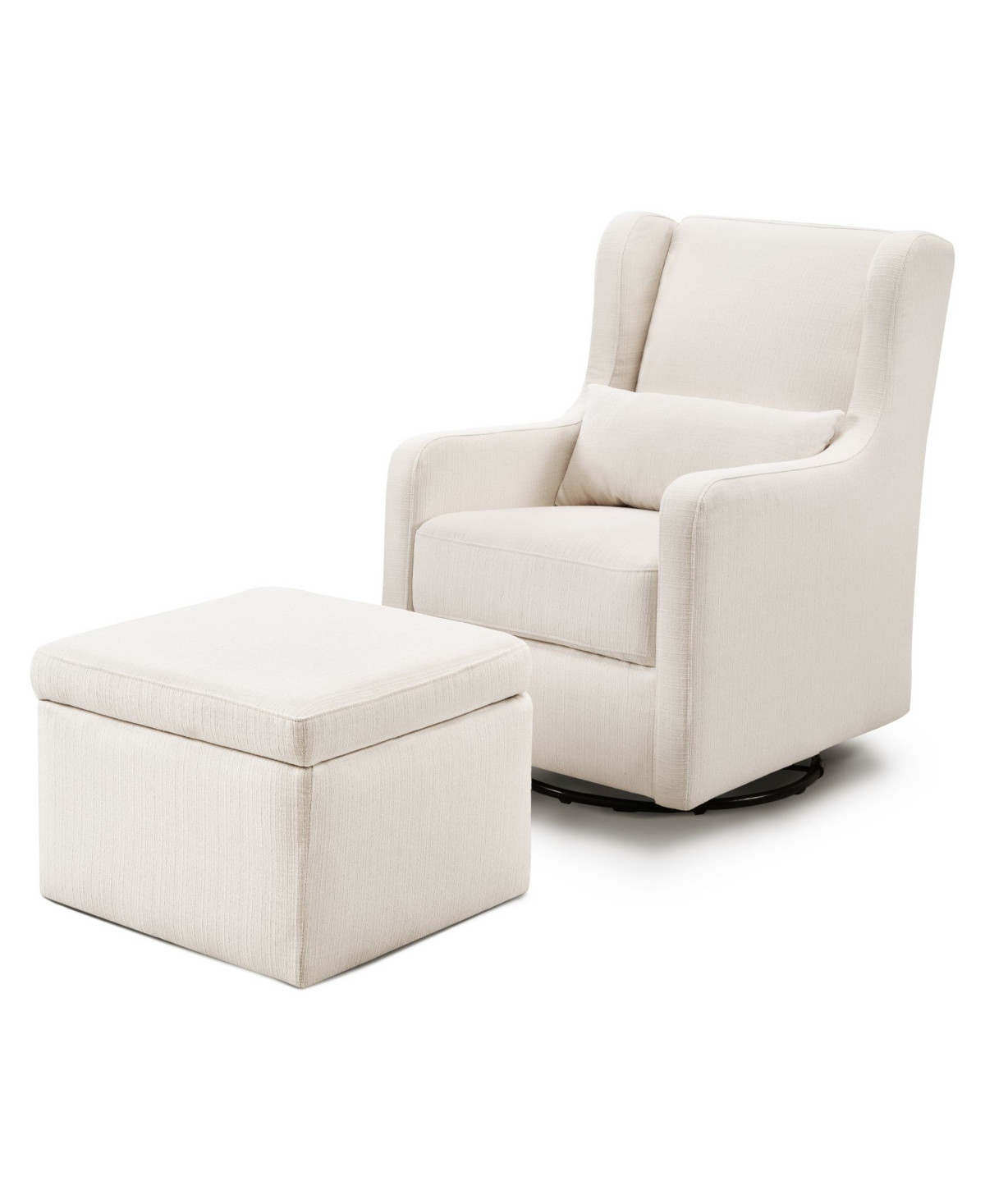 Adrian Swivel Glider and Storage Ottoman Set | Macys (US)