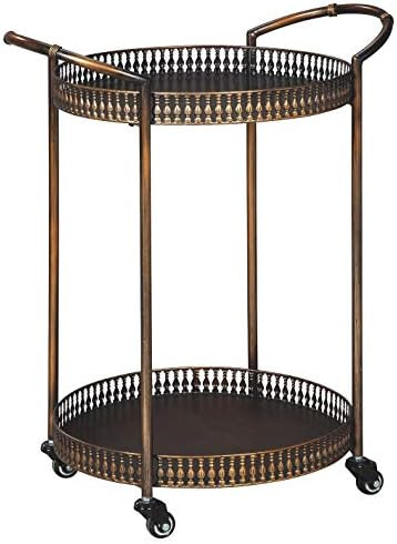 Signature Design by Ashley Clarkburn Bar Cart-Vintage-Bronze Finish | Amazon (US)