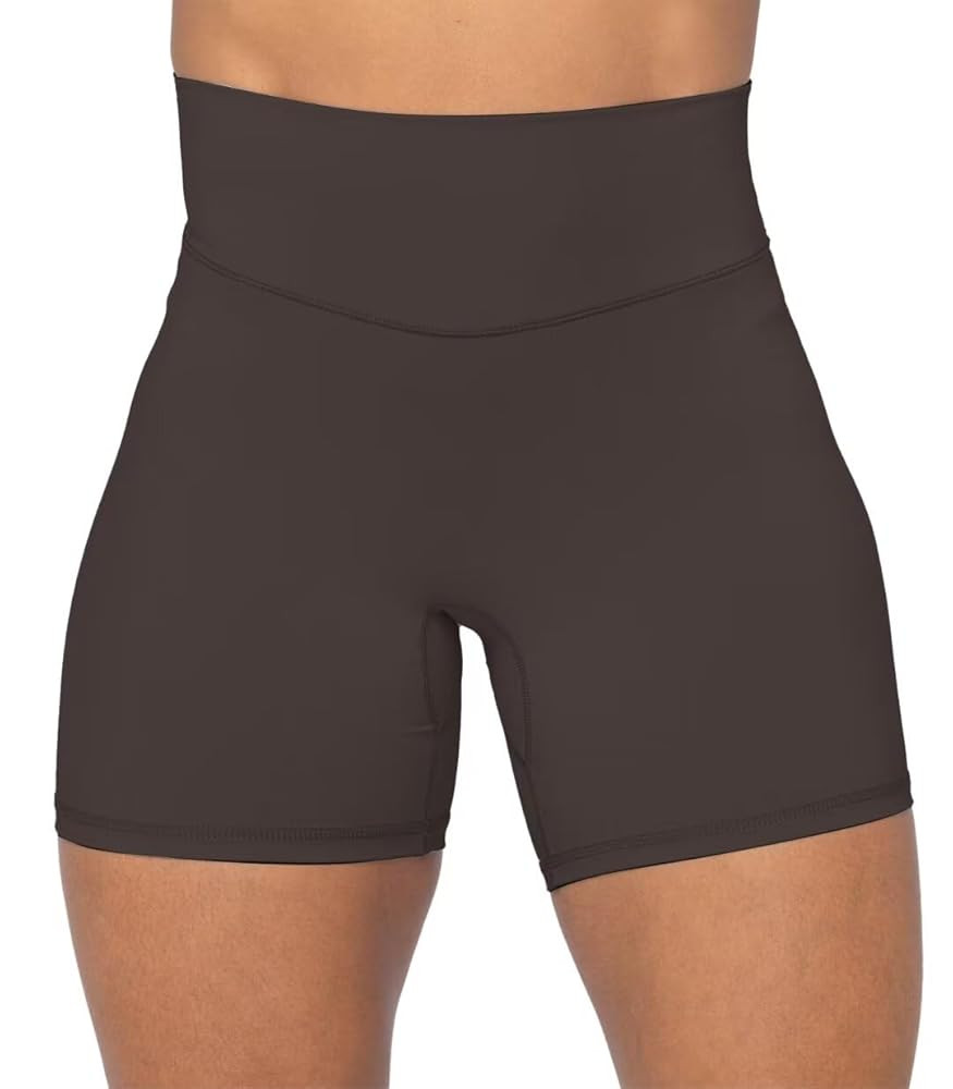 Sunzel No Front Seam High Waist Biker Shorts for Women, Squat Proof Yoga Workout Gym Bike Shorts | Amazon (US)