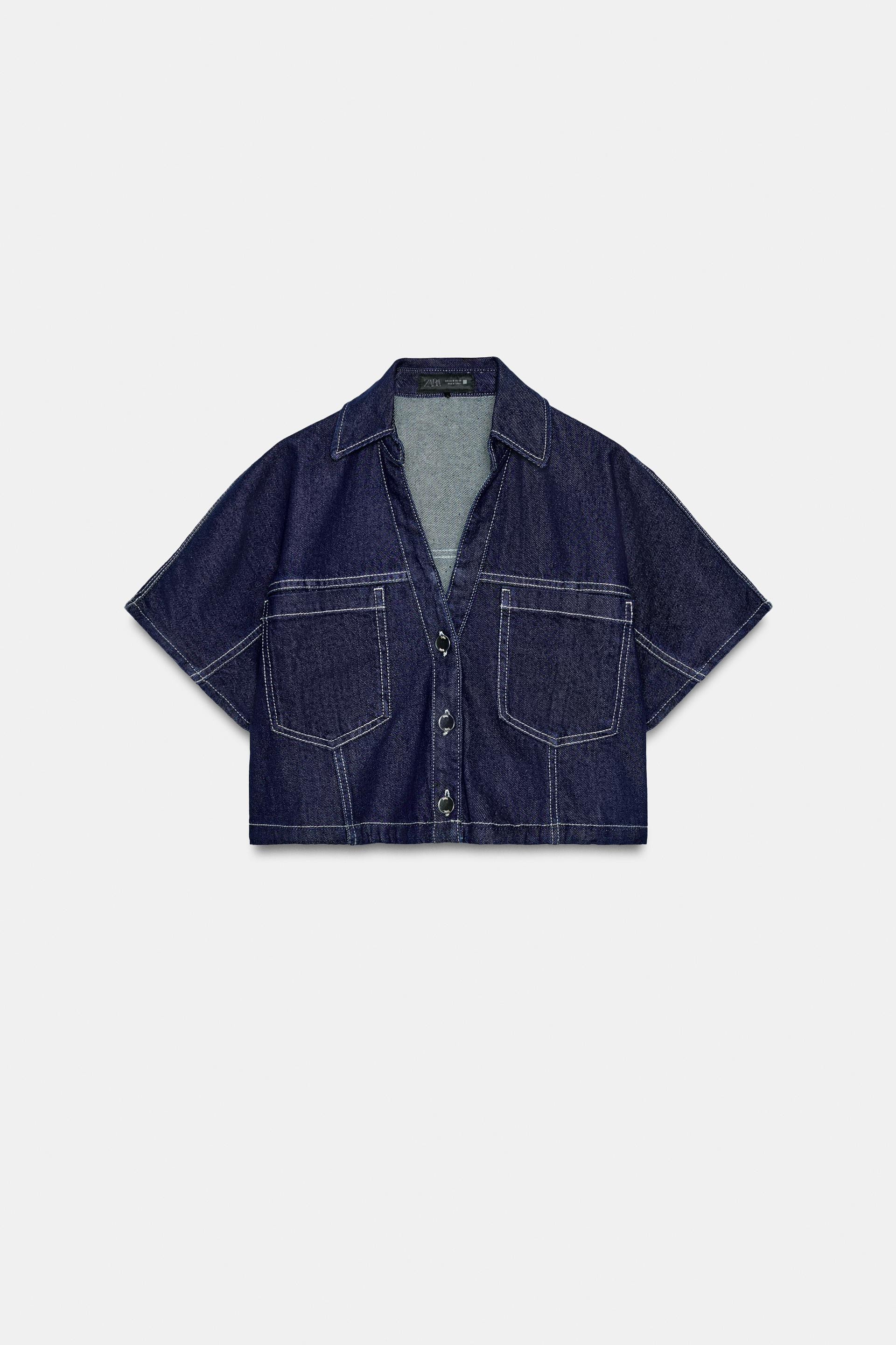 Z1975 SHORT DENIM SHIRT | Zara US
