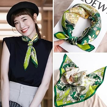 PoeticEHome 100% Mulberry Silk Neck Scarf 21"x21" Small Square Scarfs for Women Gift Packed | Amazon (US)