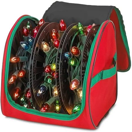 Christmas Light Storage Reels - Decoration Organizer Bag with Reinforced Handles | Walmart (US)