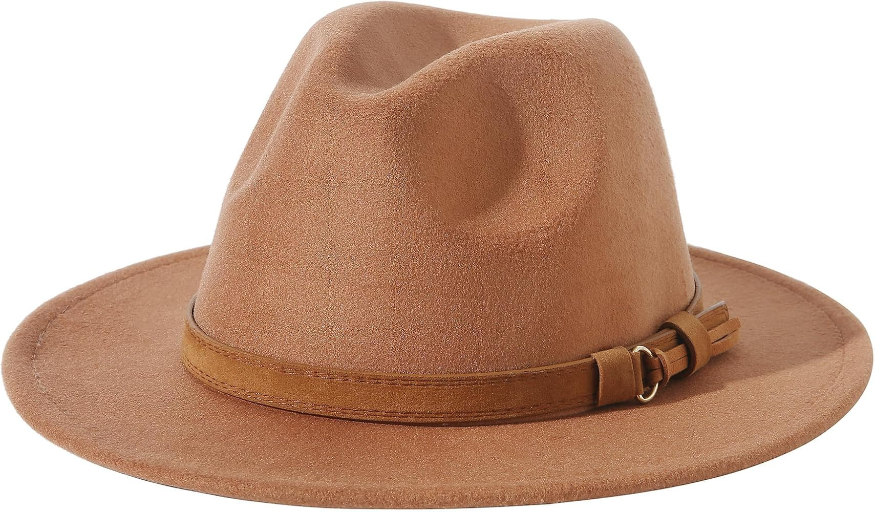 Lanzom Kids Girls Wool Felt Bowler Cap Fedora Hat | Amazon (US)