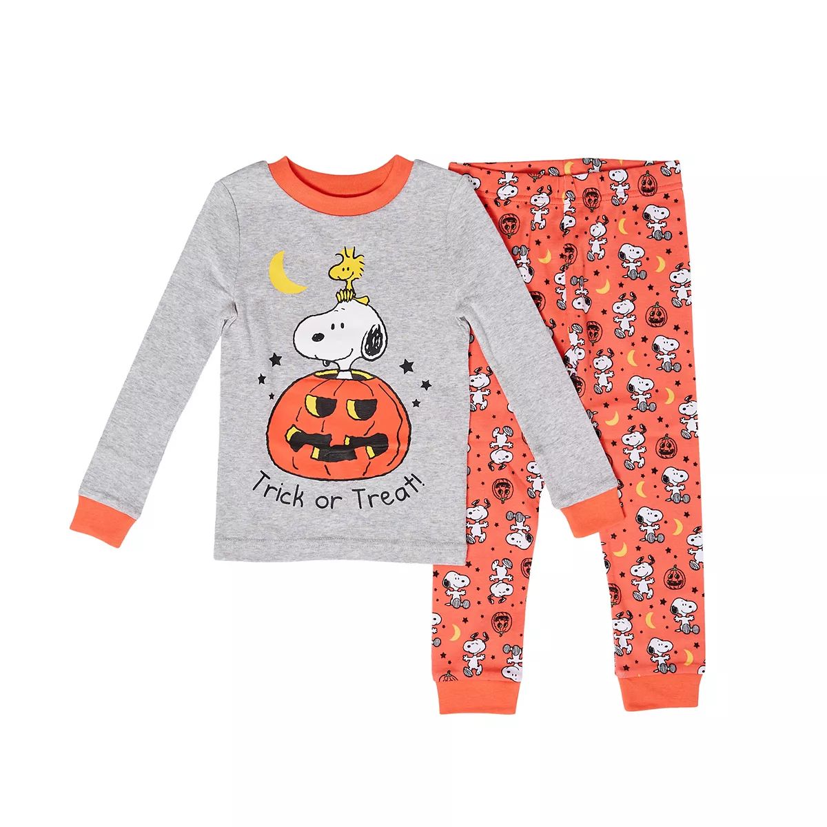 Toddler Boy Peanuts Snoopy Jack-O-Lantern Pajama Set | Kohl's
