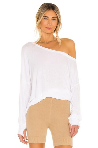 Michael Lauren Kristopher Open Shoulder Top in Black from Revolve.com | Revolve Clothing (Global)