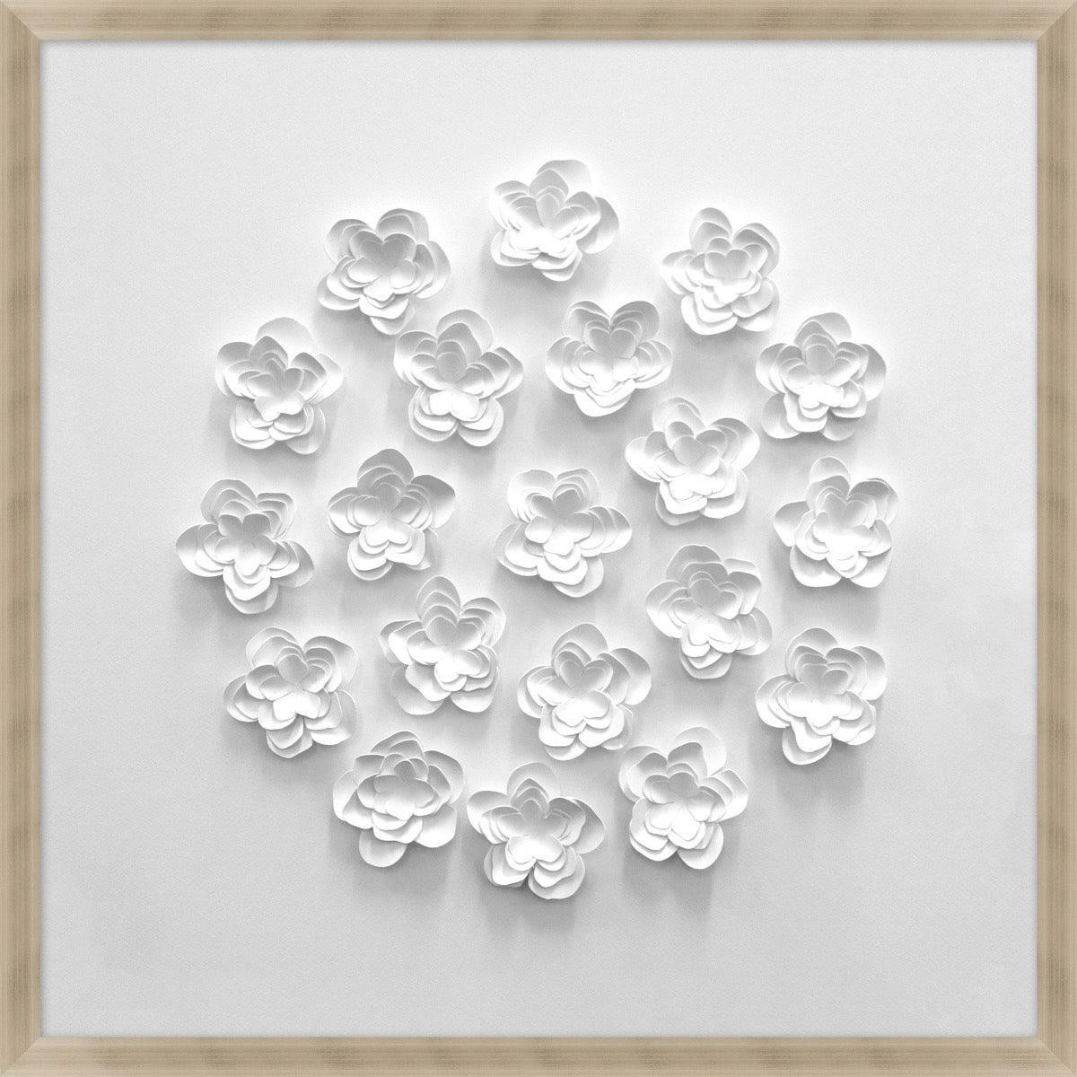 Circular Blooms Watercolor Framed Wall Art | The Well Appointed House, LLC