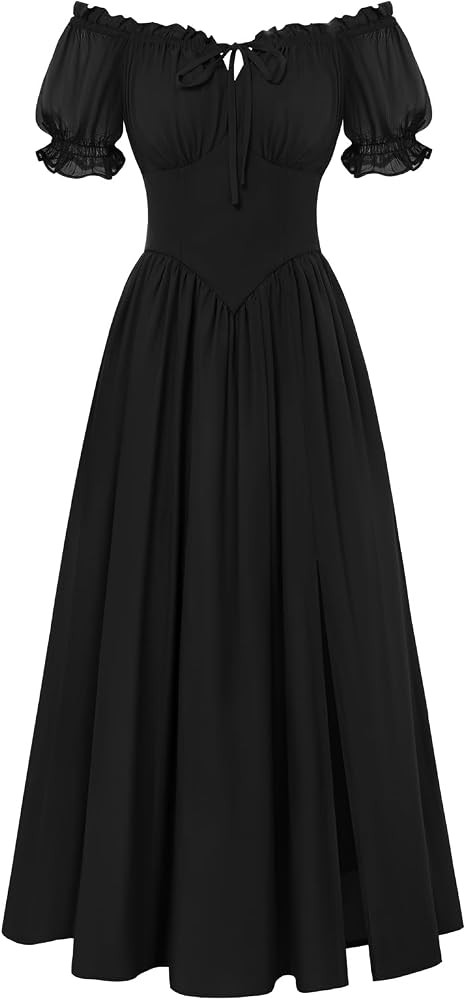 Scarlet Darkness Corset Dress for Women Off Shoulder Renaissance Costume Short Sleeve Milkmaid Dr... | Amazon (US)