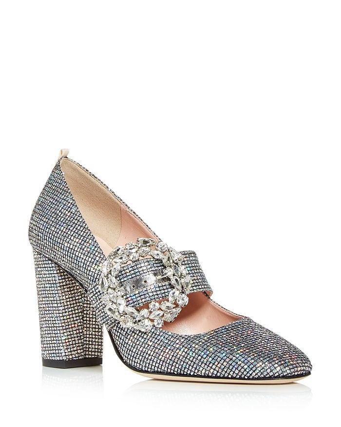 Women's Celine Embellished Block Heel Pumps | Bloomingdale's (US)