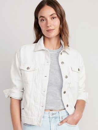 Classic White Jean Jacket for Women | Old Navy (US)