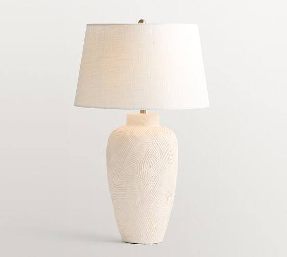 Textured Earthenware Ceramic Table Lamp (25"-29") | Pottery Barn (US)