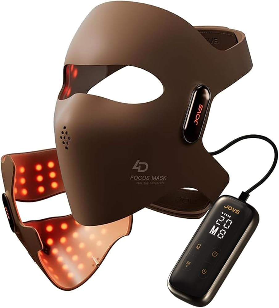 JOVS 4D Laser Light Therapy Mask, Red Light Therapy Mask for Face with FPT Technology, 4 Long Lig... | Amazon (US)