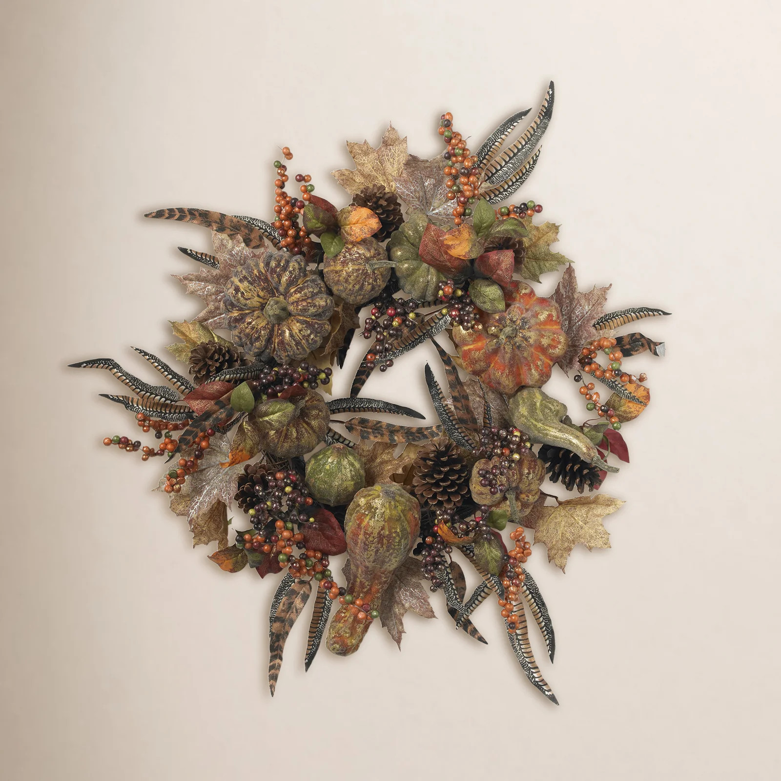 The Holiday Aisle® 28" Pumpkin Thanksgiving Wreath & Reviews | Joss & Main | Joss & Main