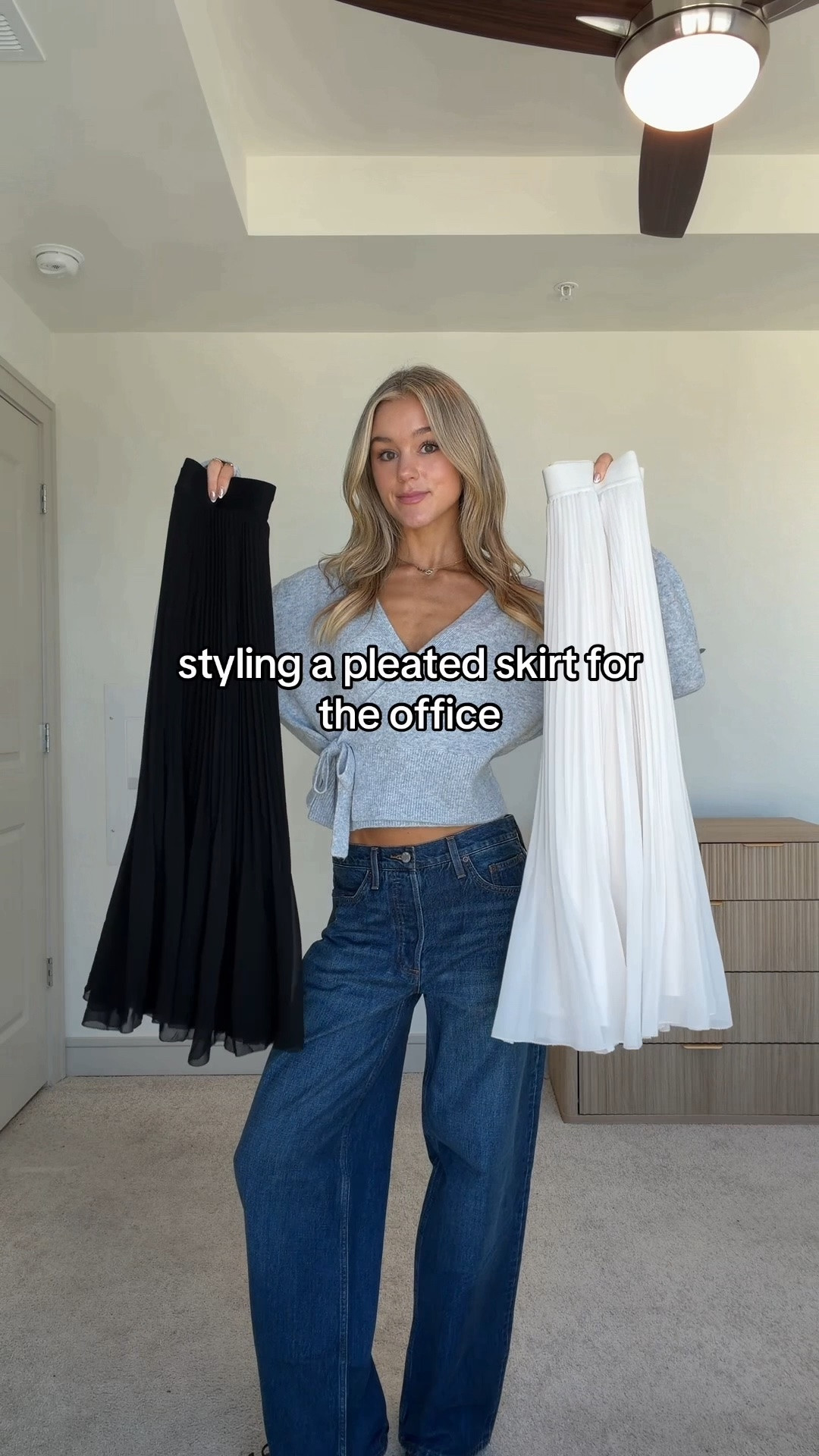 easy ways to style my favorite pleated @Aritzia skirt for the office 🤍 (wearing size small)
