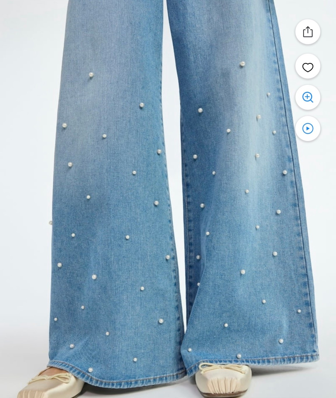 Pearl embellished wide leg jeans under $30

#LTKFindsUnder50