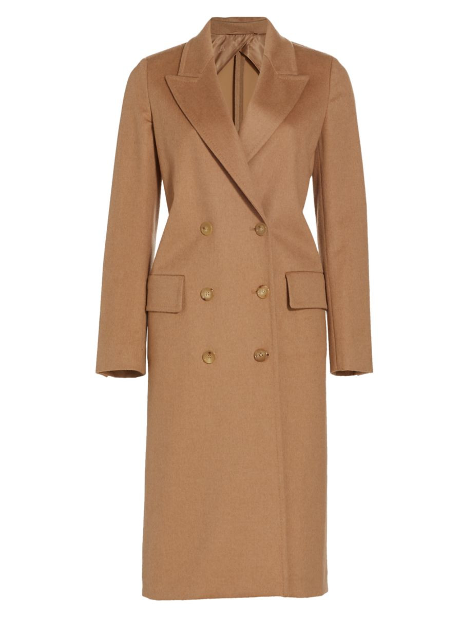 Elmi Water-Resistant Camel Hair Coat | Saks Fifth Avenue