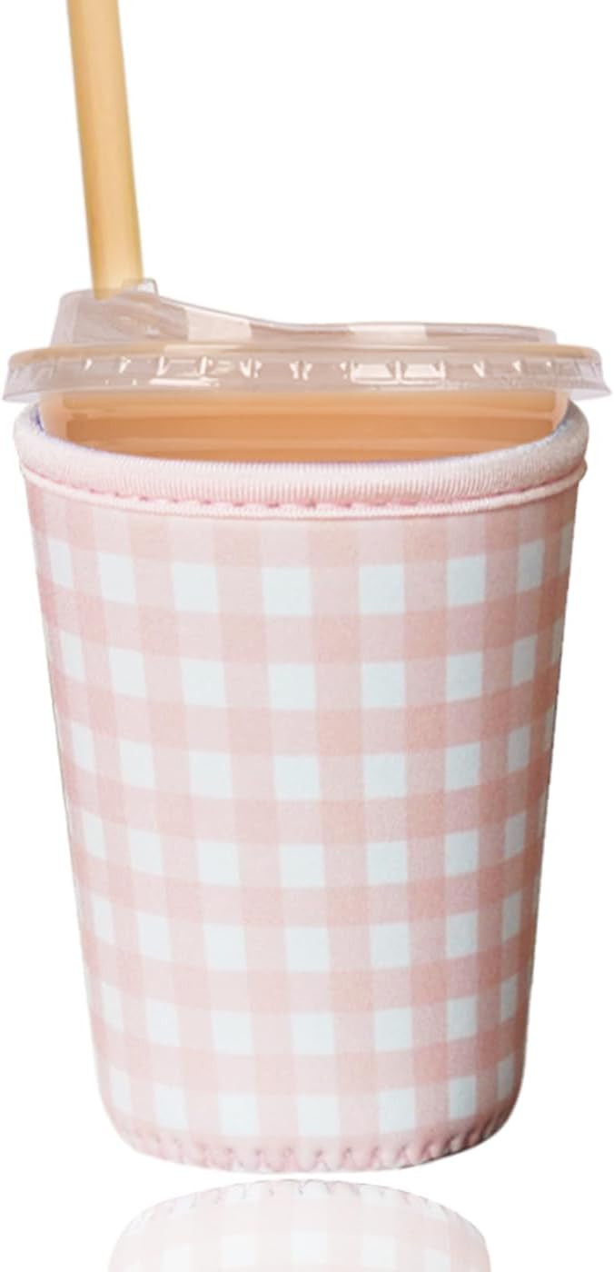 Reusable Insulated Sleeve for Iced Coffee Cup, Coffee Neoprene Sleeve for Cold & Hot Drinks, Beve... | Amazon (US)