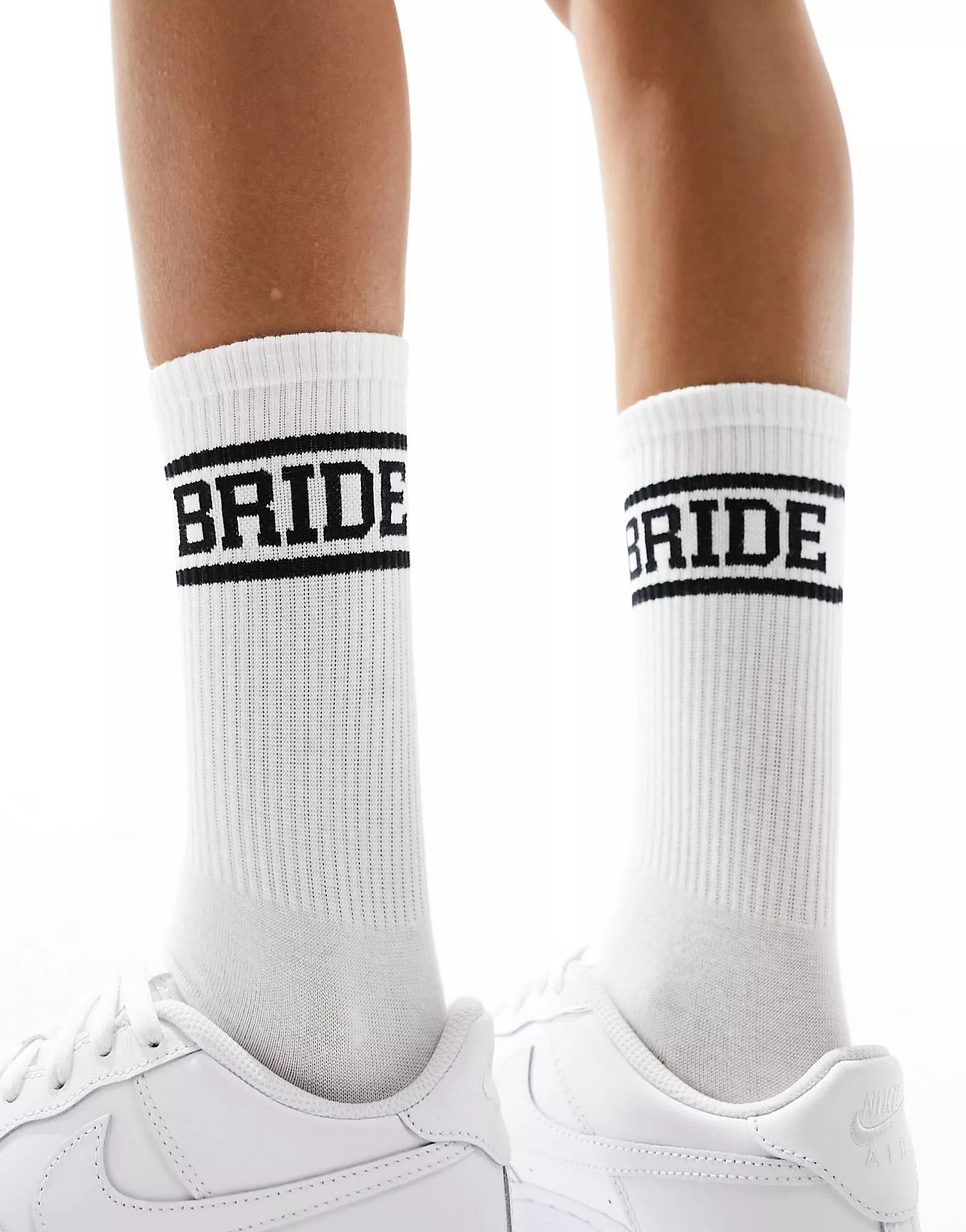 Six Stories Bride socks in black | ASOS (Global)
