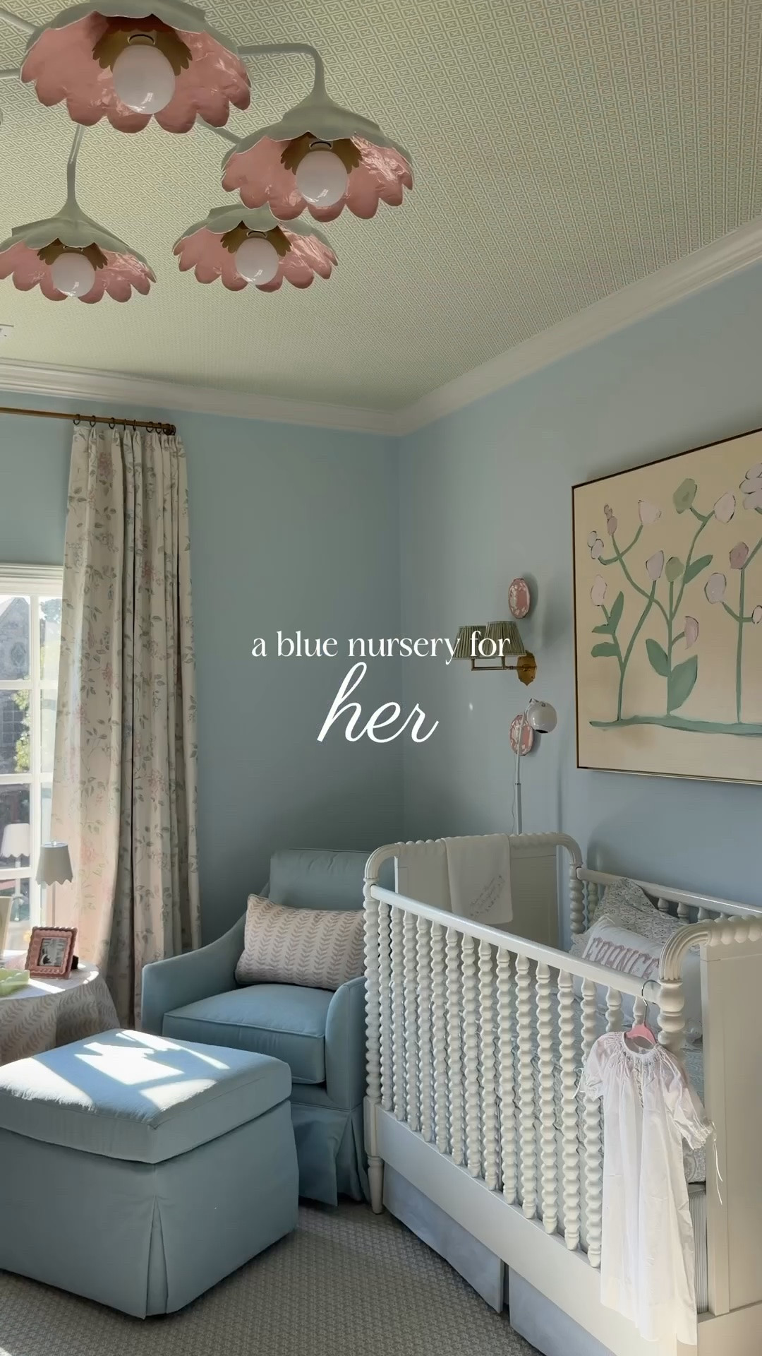 A blue nursery but make it for her 🩵🎀✨ linked what I could!!

#LTKHome #LTKBaby #LTKKids