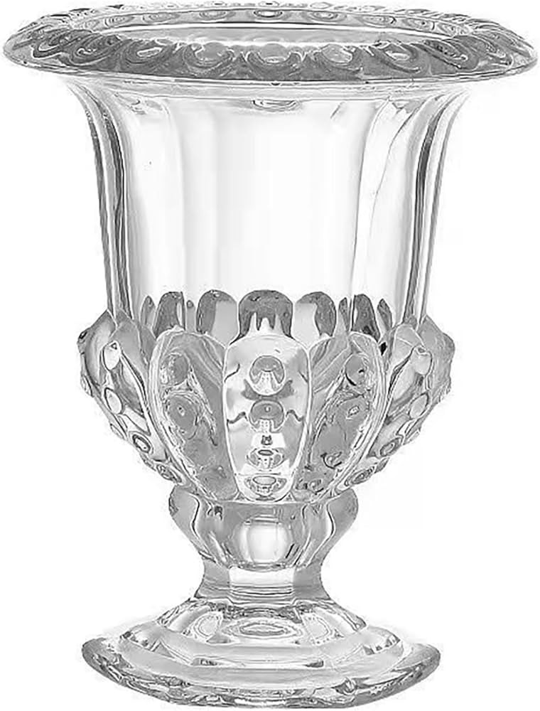 Clear Glass Vases for Centerpieces,Vintage Transparent Crystal Glass Vases for Flowers,Embossed R... | Amazon (US)