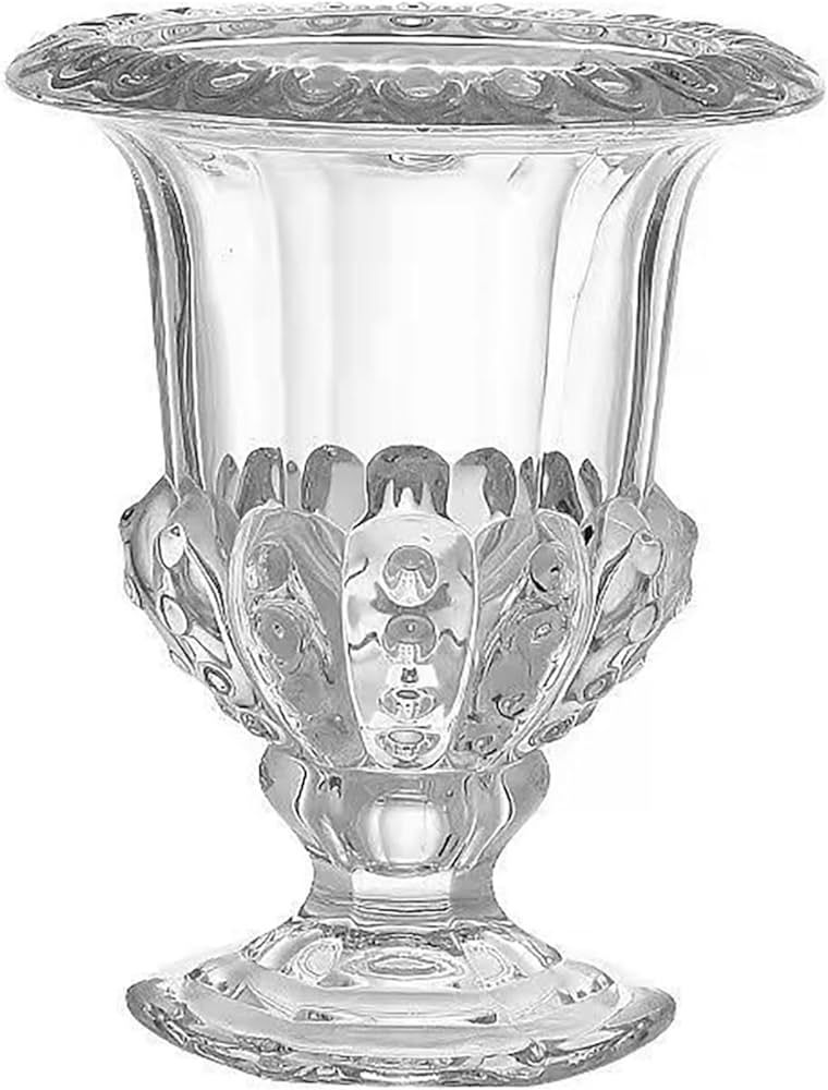 Clear Glass Vases for Centerpieces,Vintage Transparent Crystal Glass Vases for Flowers,Embossed R... | Amazon (US)