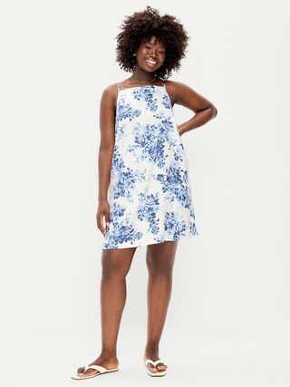Cut-Out Apron-Neck Mini Shift Dress | Old Navy (US)