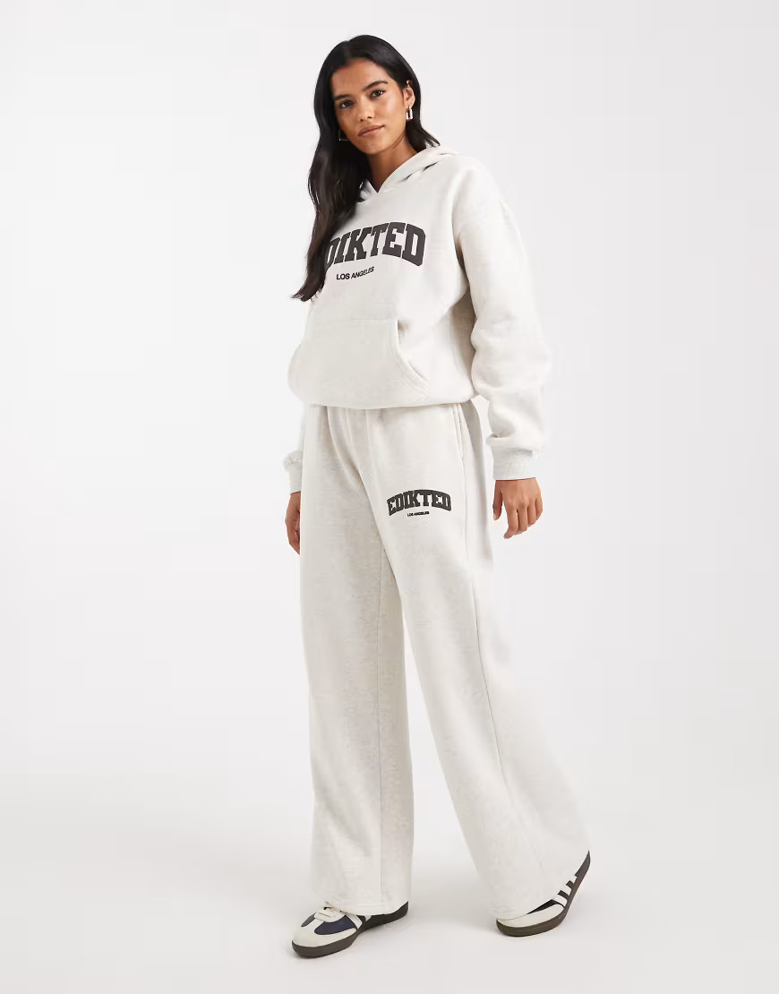 Edikted LA sweatpants in grey | ASOS (Global)