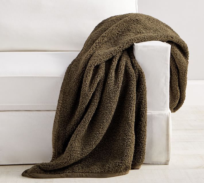 Cozy Teddy Faux Fur Throws | Pottery Barn (US)