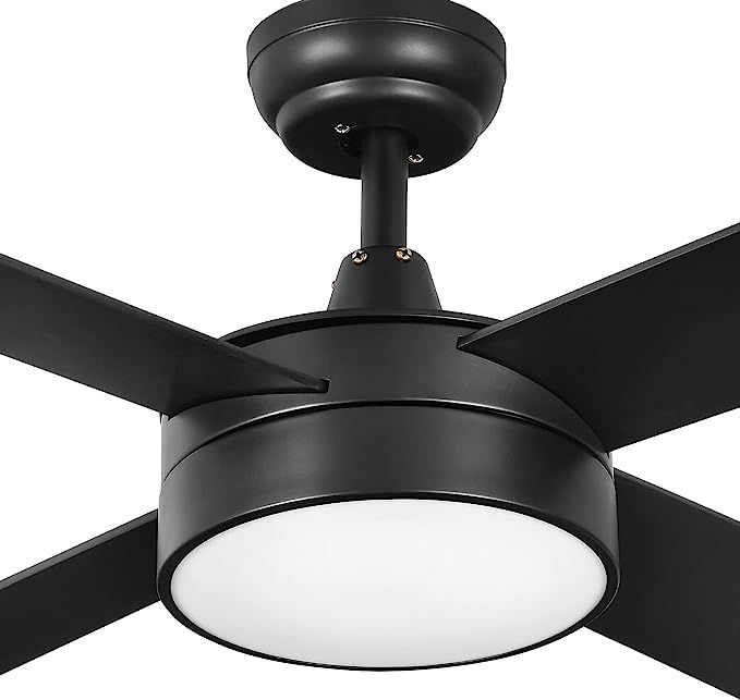 YITAHOME Ceiling Fan with Light 52 Inch Modern Ceiling Fan with Remote Control 4 Reversible Blade... | Amazon (US)