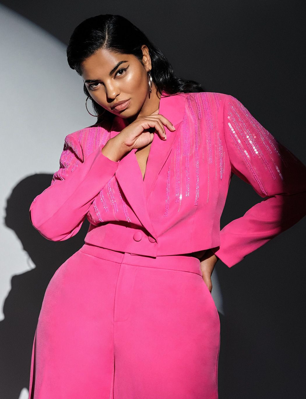 Limited Edition - Embellished Cropped Blazer | Eloquii