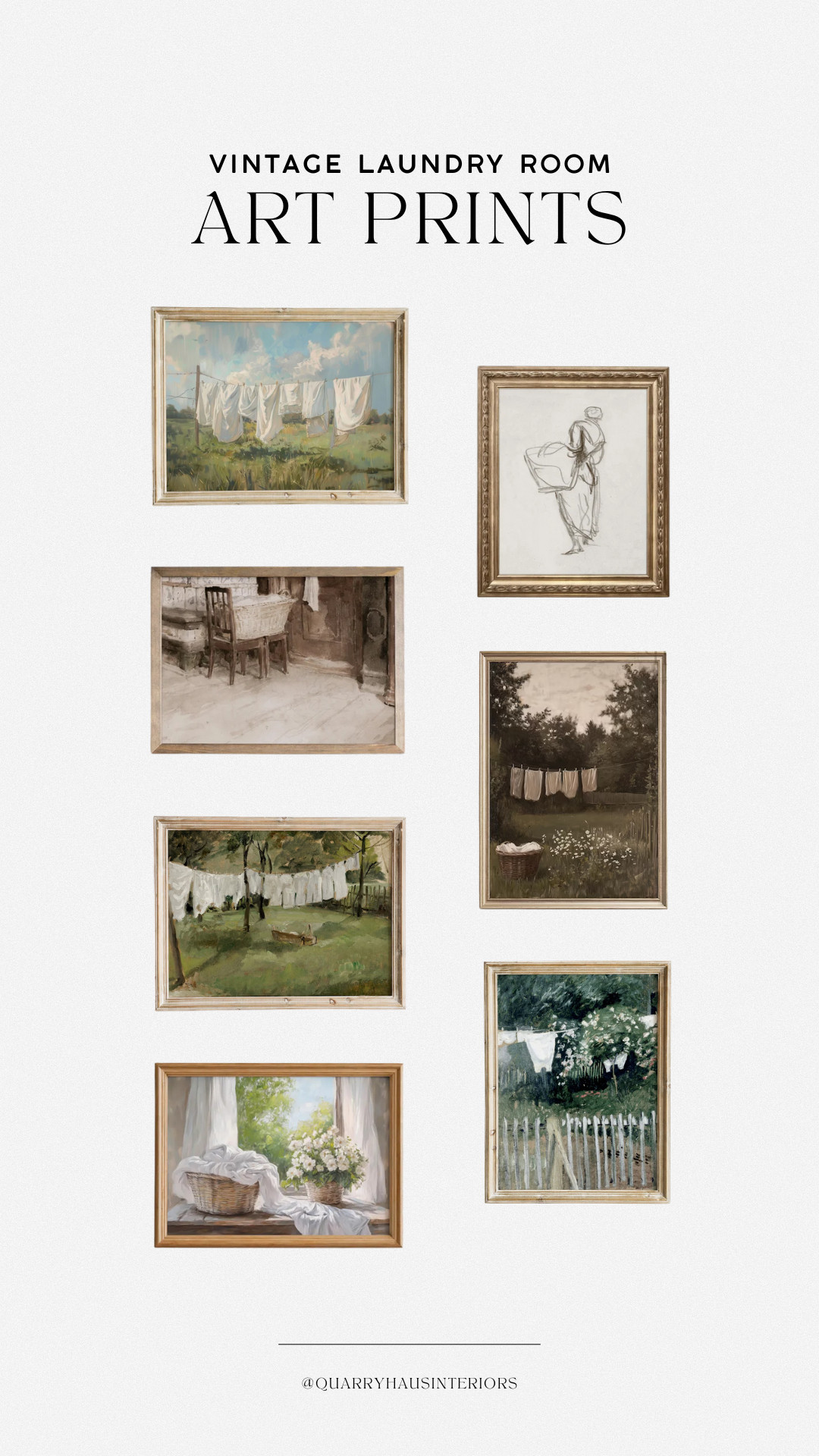 Vintage laundry room downloadable art prints 🧺 

traditional antique farmhouse country classic victorian painting art prints landscape portrait horizontal vertical 

 #LTKHome