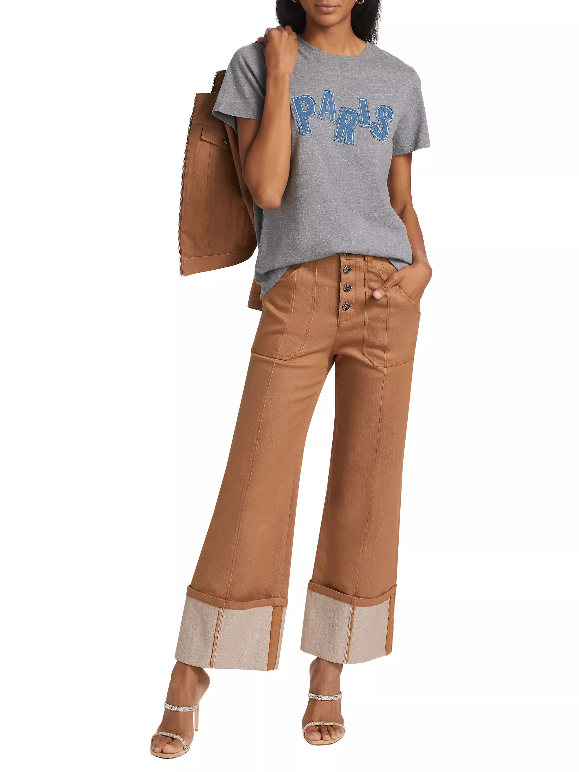 Benji Cuffed High-Rise Jeans | Saks Fifth Avenue