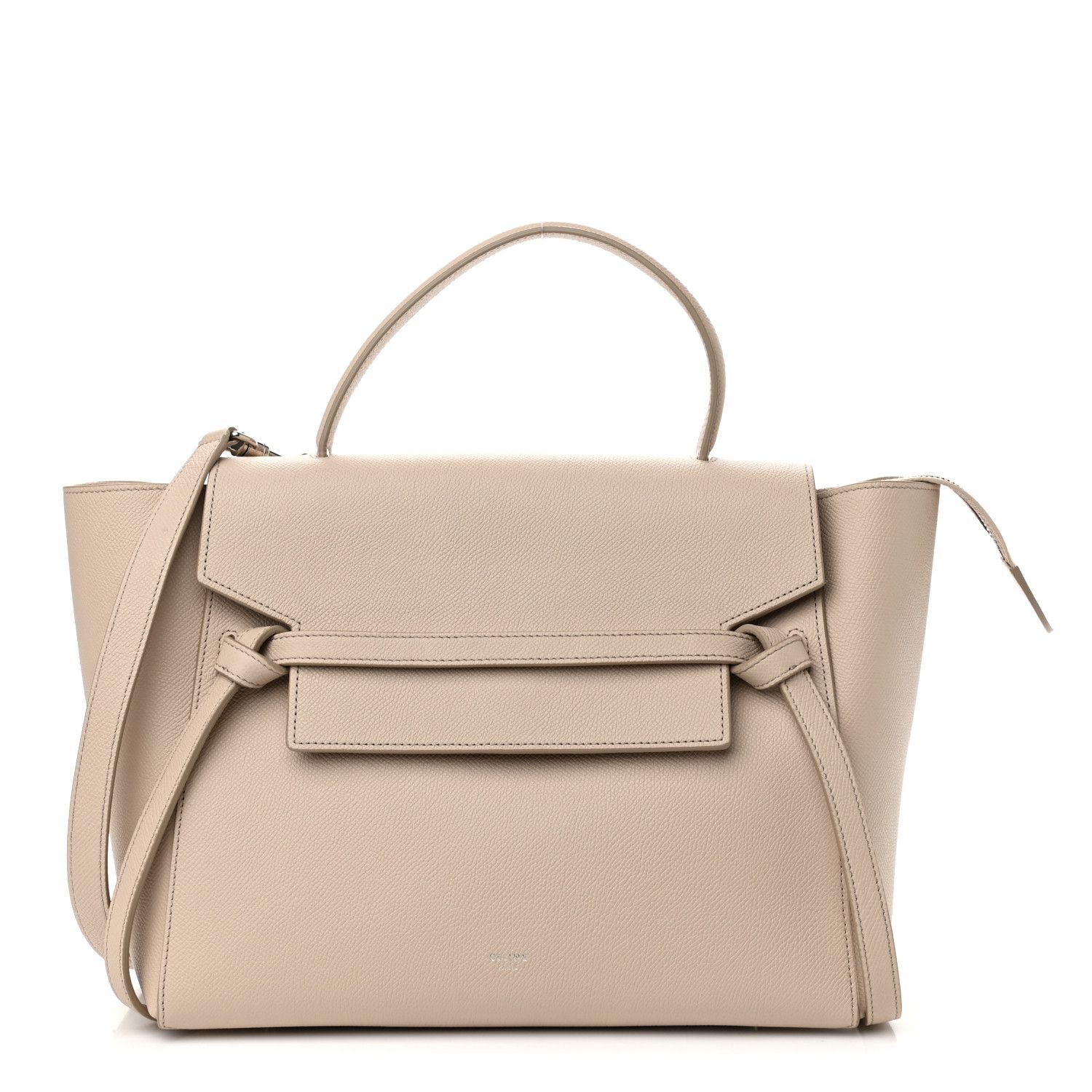 CELINE Grained Calfskin Mini Belt Bag Light Taupe | FASHIONPHILE | Fashionphile