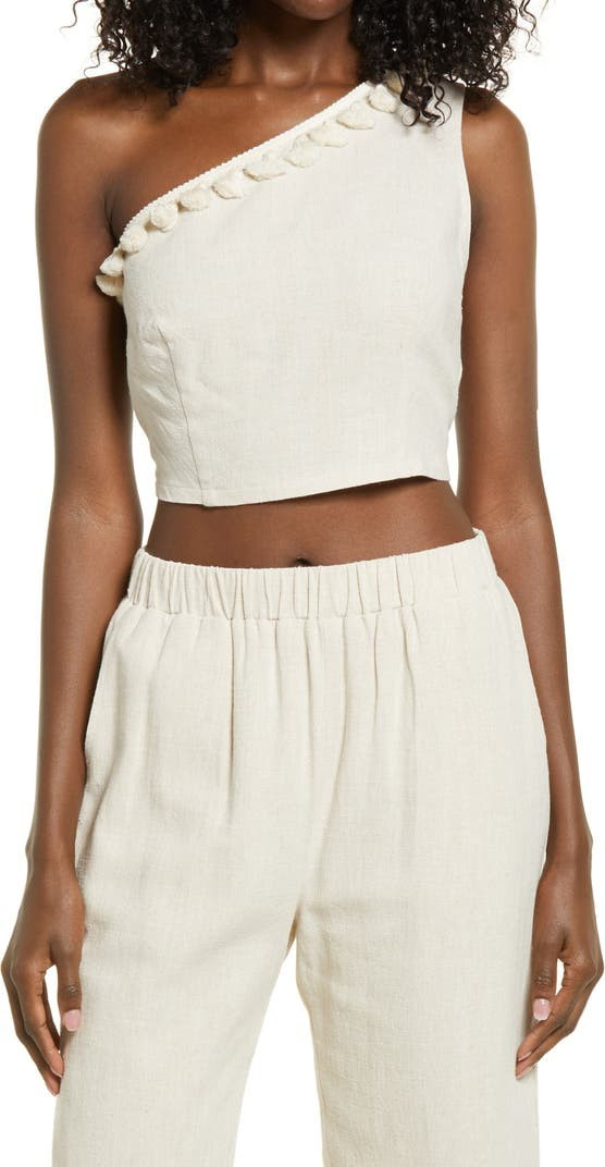 One-Shoulder Crop Top | Nordstrom