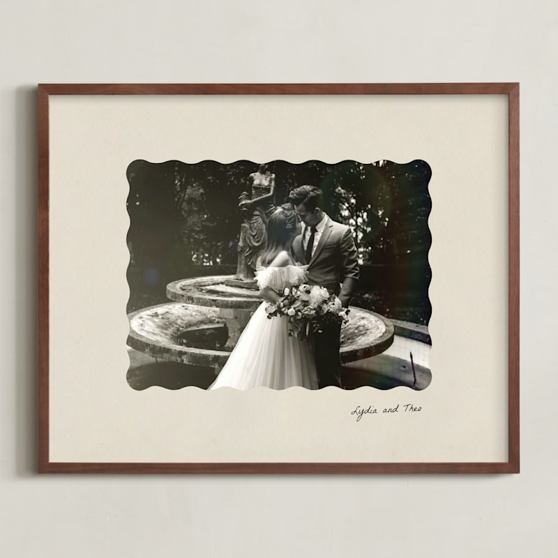 Vintage Scallop: Landscape Custom Photo Art | Minted