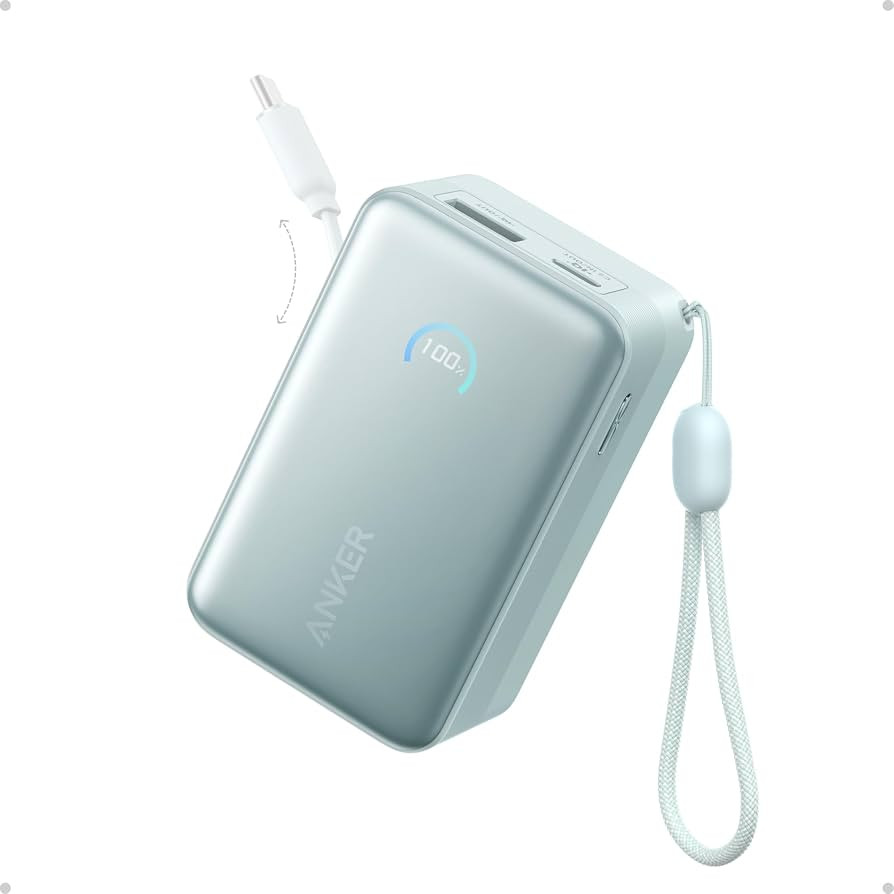 Anker Nano Power Bank, 45W 10,000mAh Portable Charger, iPhone Battery Pack (Green) | Amazon (US)