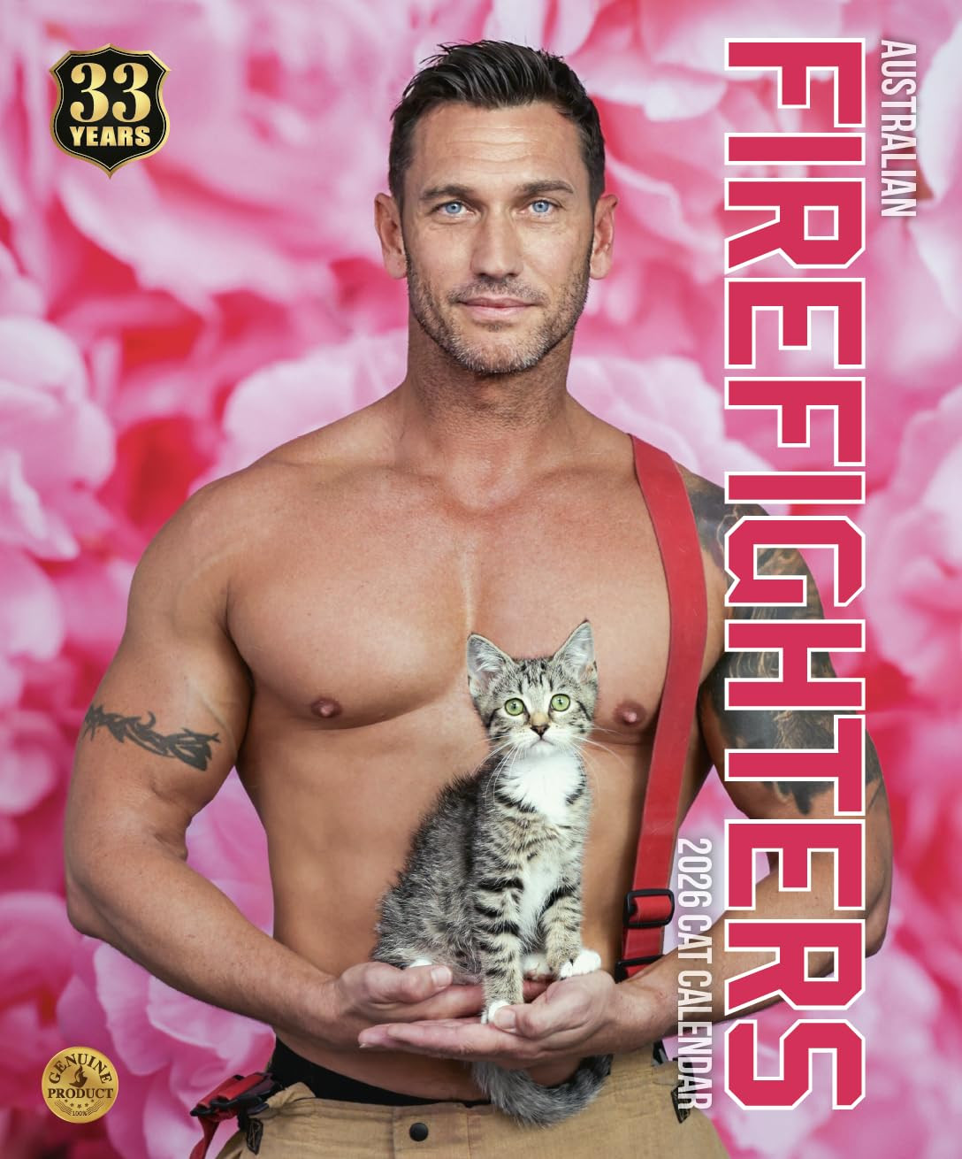 Australian Firefighters Calendar 2026 – Sexy Firefighters with Cats – Charity Support, Wall C... | Amazon (US)