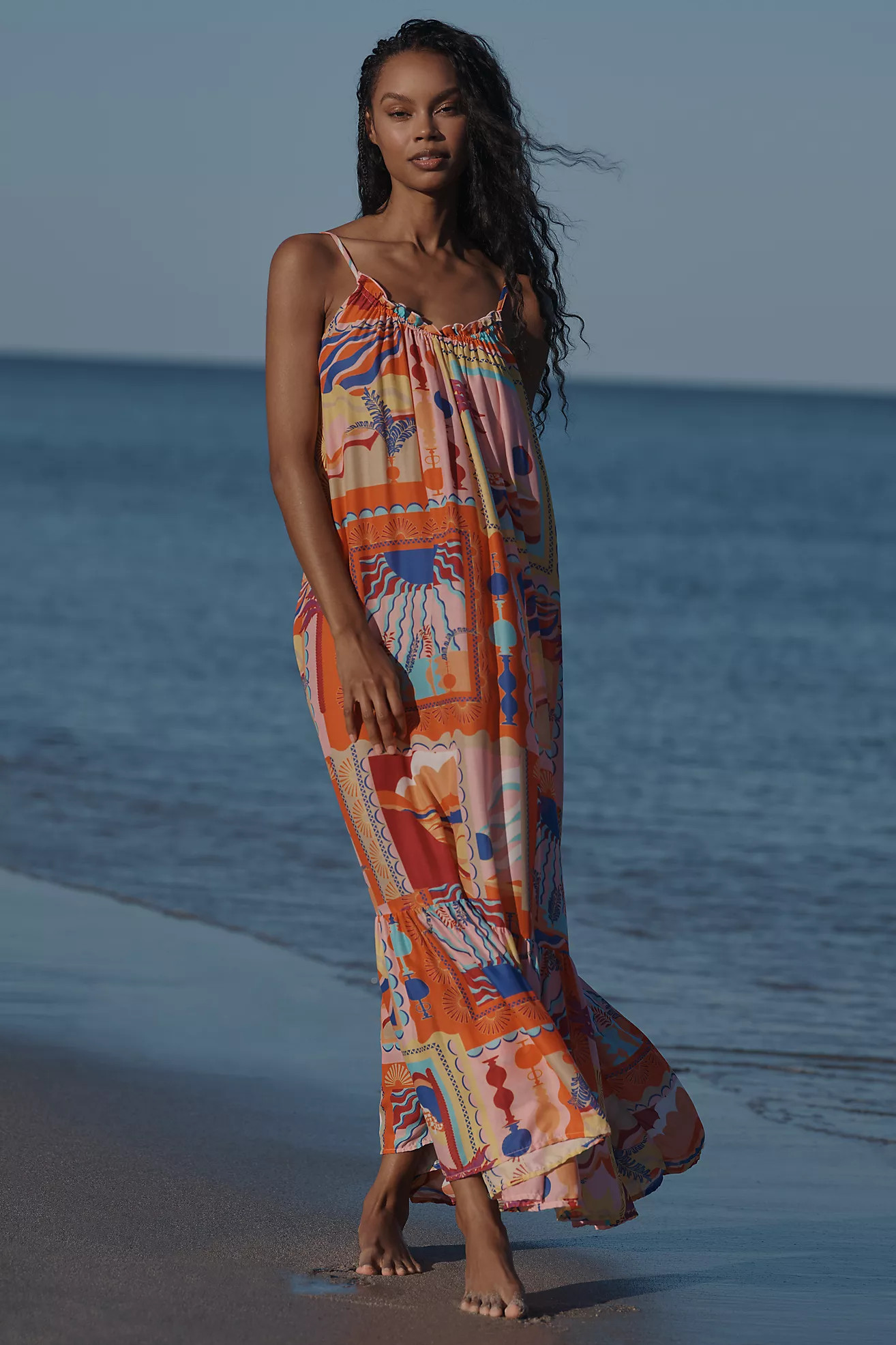 The Malika Gauze Maxi Dress by Celandine | Anthropologie (US)
