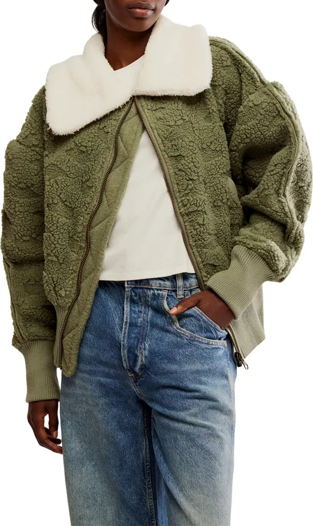 Cozy Up Textured Fleece Cardigan | Nordstrom Rack