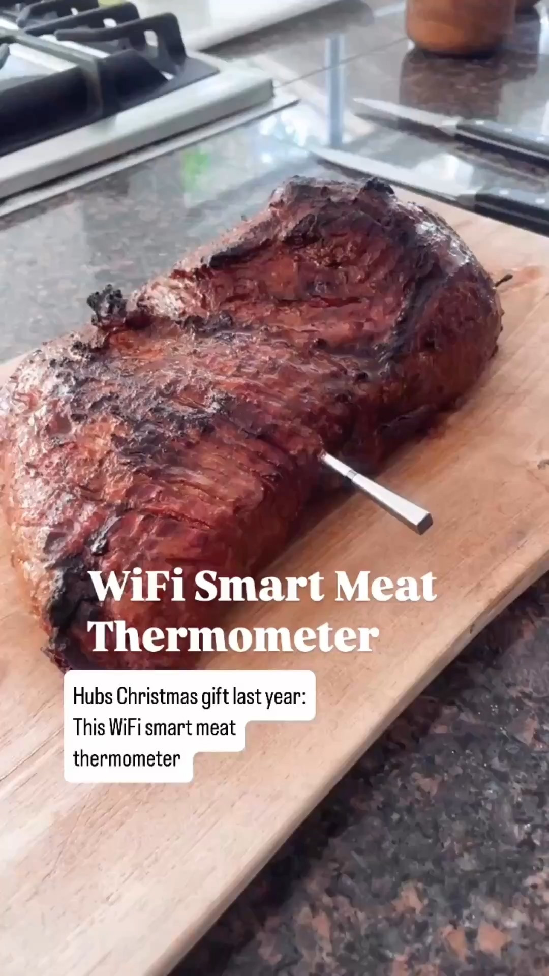 WiFi smart meat thermometer for Thanksgiving or save it for a Christmas gift. This kitchen gadget is a game changer. Perfect for those who love to grill! 

#giftforhim #stockingstuffer #blackfriday #giftidea #bbq 

#LTKGiftGuide #LTKCyberWeek #LTKFindsUnder100