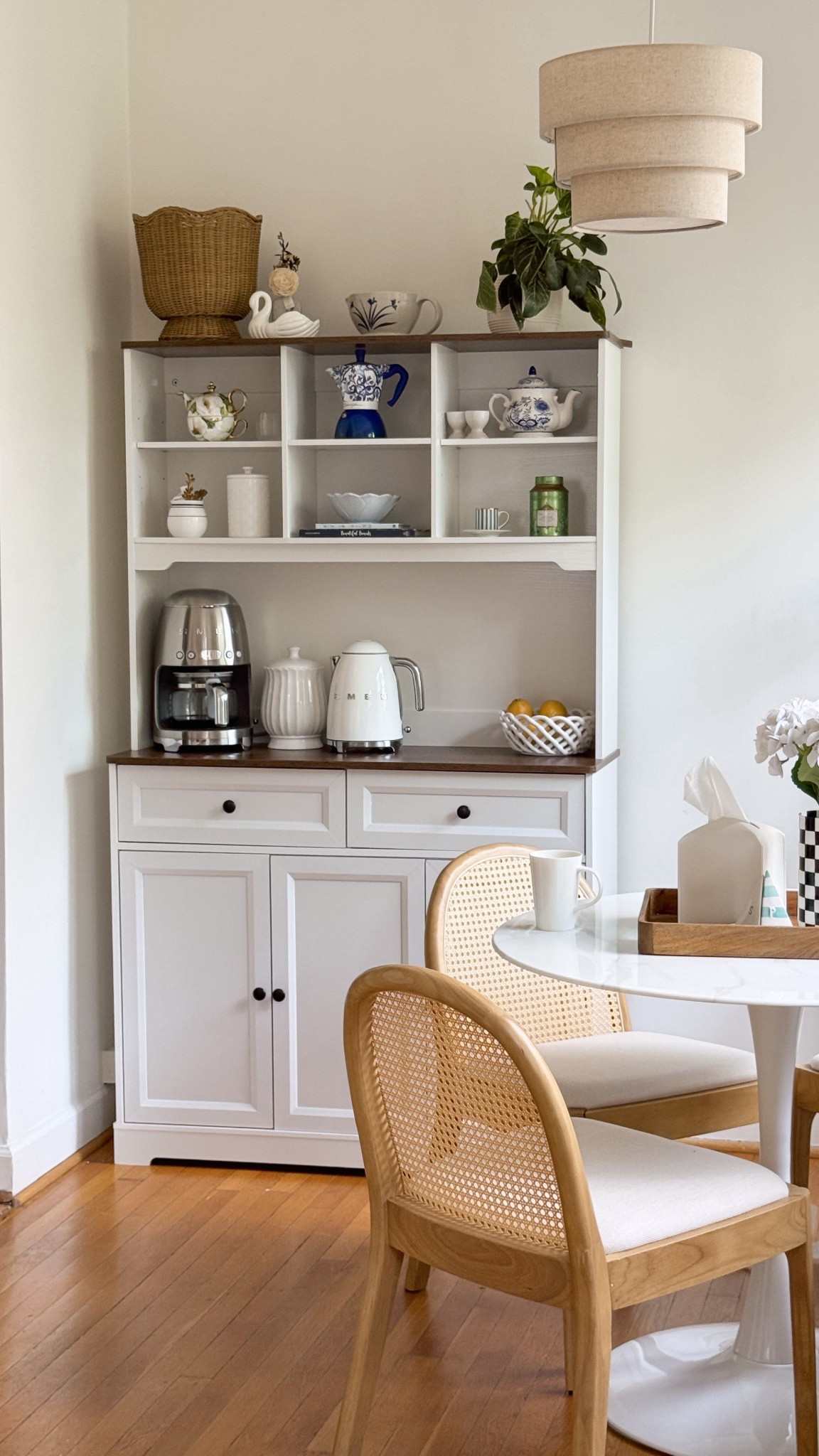 New coffee bar! #coffeebar #coffeestation

#LTKHome #LTKStyleTip