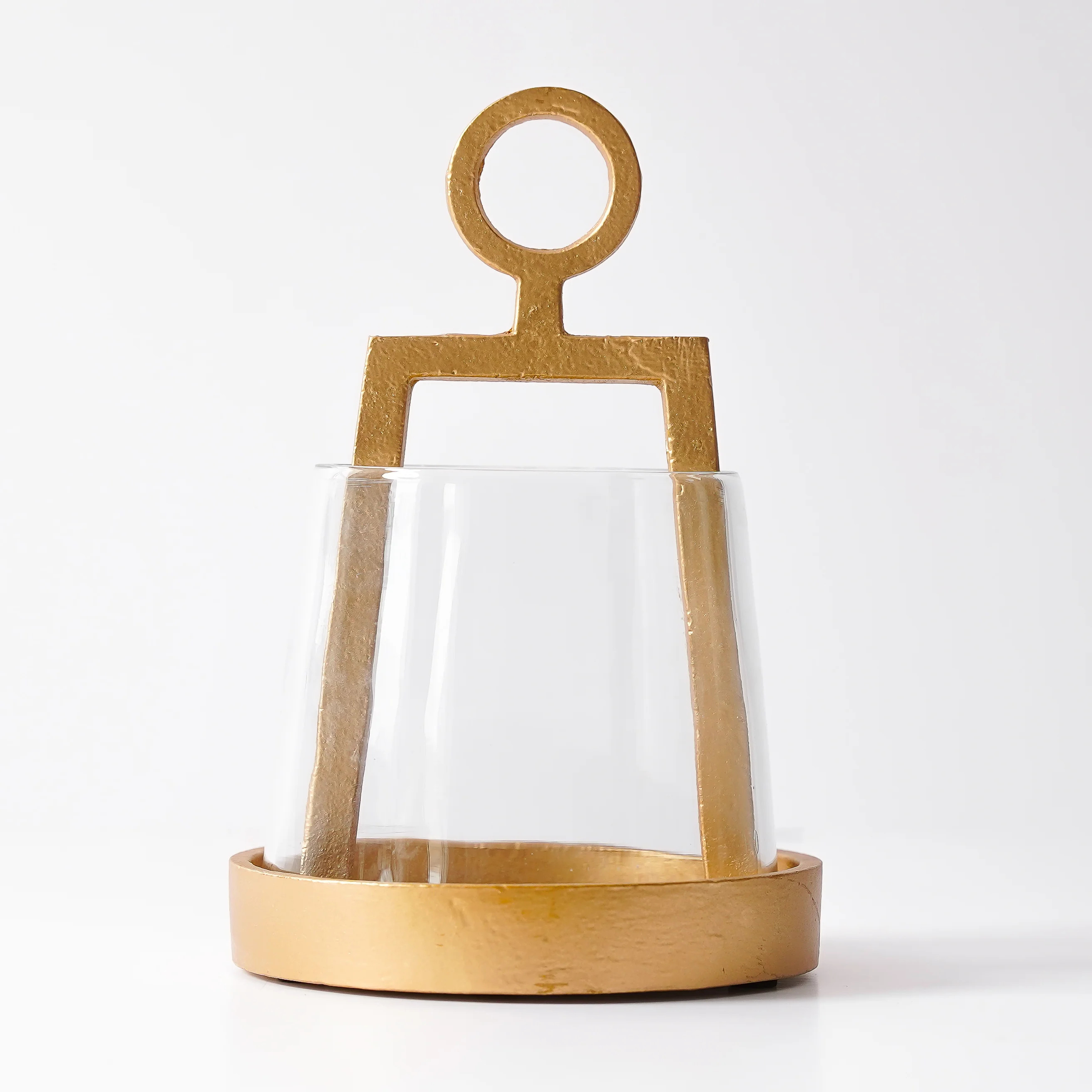 Mini Gold and Glass Candle Holder | MJHome