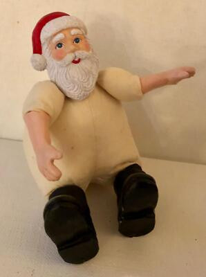 Fat Stuffed 5.5" Santa Doll Resin Head Arms Hands Boots Ready to Dress Craft | eBay | eBay US
