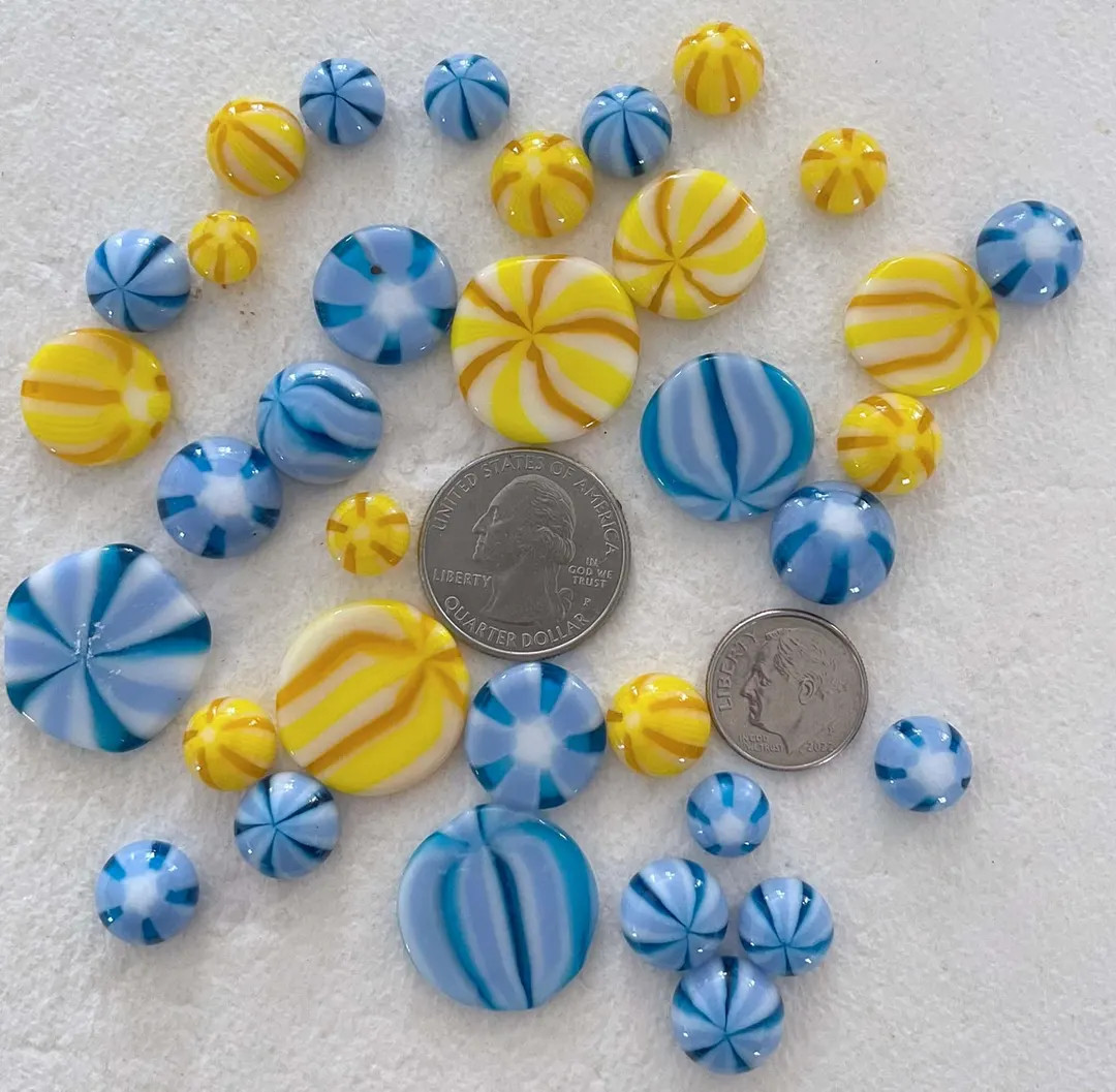 Murrini Drops and Coin Mix-#83- 1.5 Oz. Coe 96, Glass Embellishments - Etsy | Etsy (US)
