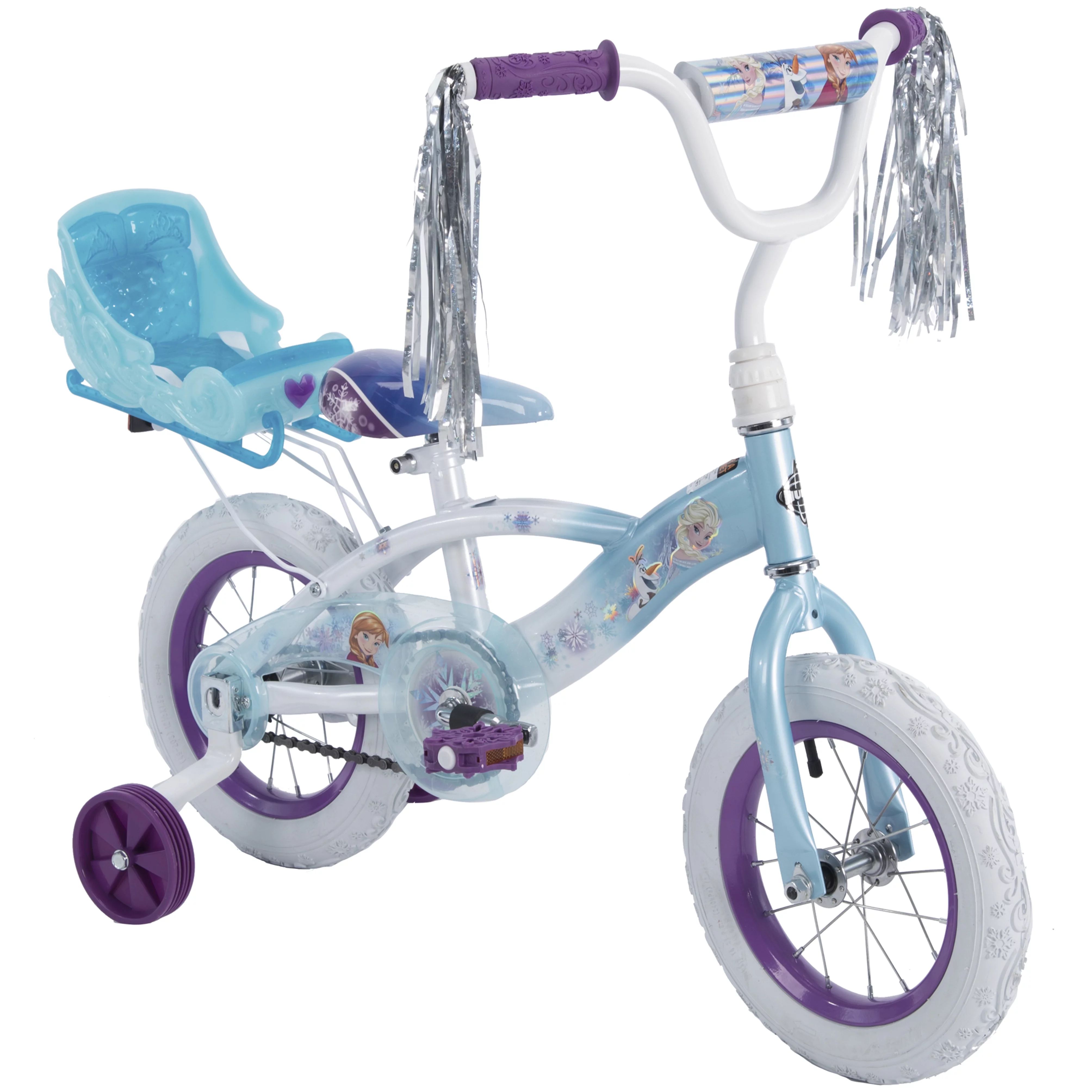 Disney Frozen 12" Girls Bike with Doll Carrier by Huffy | Walmart (US)