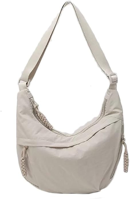 Hobo Bag for Women Men Crescent Shoulder Bag Retro Nylon Canvas Crossbody Bag Slouchy Corduroy Du... | Amazon (US)