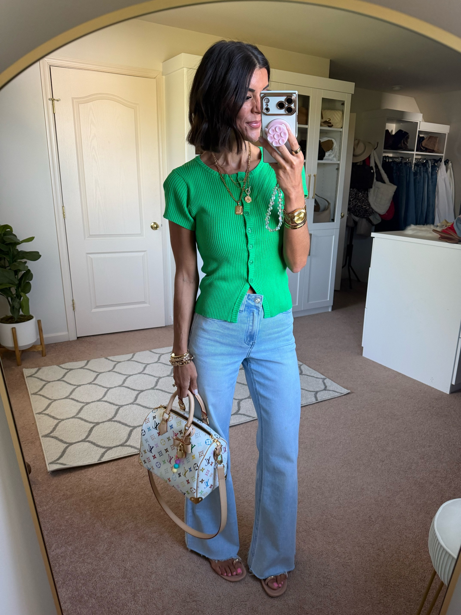 Size small in top Size 25 in jeans (size down if in between)

#LTKSeasonal #LTKdayinmylife #LTKootd