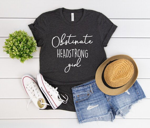 Obstinate Headstrong Girl Pride and Prejudice T Shirt Jane | Etsy | Etsy (US)