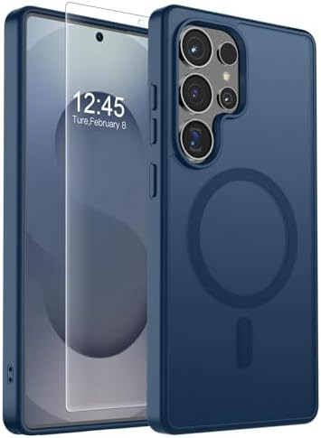 SUPFINE Magnetic for Samsung Galaxy S25 Ultra Case with Screen Protector, (Built-in Magnets) (Mil... | Amazon (US)