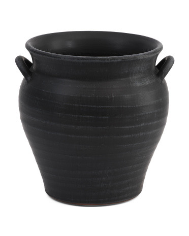 12in Handled Ceramic Planter Vase | TJ Maxx